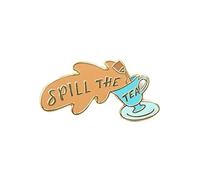 Spill the Tea Drag Race Queen LGBTQ TV Show 1.25" Enamel Pin Badge