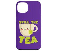 Spill The Tea Kawaii Teacup Funny Gossip Lover Case for iPhone 13