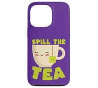 Spill The Tea Kawaii Teacup Funny Gossip Lover Case for iPhone 13 Pro