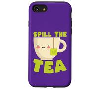Spill The Tea Kawaii Teacup Funny Gossip Lover Case for iPhone SE (2020) / 7/8