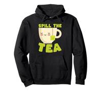 Spill The Tea Kawaii Teacup Funny Gossip Lover Pullover Hoodie