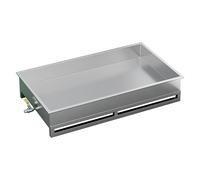 Spill Tray Drip Tray Raised Base, Thickened Stainless Steel Drip Pan with Drain Valve, for Oil Drum Spill Platform(125cm/49in)