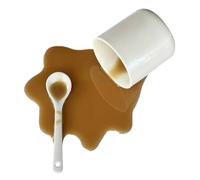 Spilled Coffee Mug - Phone and Tablet Stand with Sturdy Base | Coffee Mug with Spilled Design, Bookmarks, Bookmarks, Reading Gifts, Suitable for Watching Movies, Video Recording and Streaming