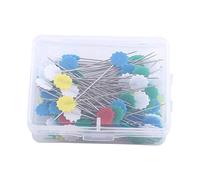 Spilli patchwork,Flower Patchwork Pins DIY Sewing Straight Needles Quilting Tool for Dressmaking Decorating Crafting Marking (100 Pieces) (#1)