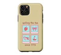 Spilling The Tea 1773 Bow Coquette Bow Pink Aesthetic Case for iPhone 11 Pro