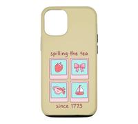 Spilling The Tea 1773 Bow Coquette Bow Pink Aesthetic Case for iPhone 12/12 Pro