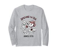 Spilling The Tea 1773 Retro Men Women Long Sleeve T-Shirt