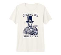 Spilling The Tea Since 1773 Abraham Lincoln Meme Premium T-Shirt