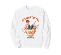 Spilling The Tea Since 1773 American History Pinup Lady Sweatshirt