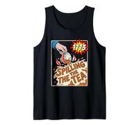 Spilling The Tea Since 1773 Comic Book 4th of July Pop Art Tank Top