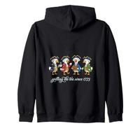 Spilling The Tea Since 1773 Duck Goose Men Women Zip Hoodie
