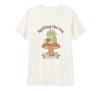 Spilling The Tea Since 1773 Frog Cottagecore Aesthetic Premium T-Shirt