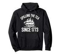 Spilling the Tea Since 1773 Funny History Patriotic Pullover Hoodie