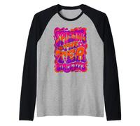Spilling The Tea Since 1773 Groovy Vintage 70s Retro Raglan Baseball Tee