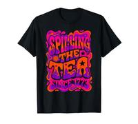 Spilling The Tea Since 1773 Groovy Vintage 70s Retro T-Shirt
