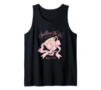 Spilling The Tea Since 1773 History Pink Tea Cup Coquette Tank Top