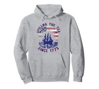Spilling The Tea Since 1773 Patriotic USA History Teacher Pullover Hoodie