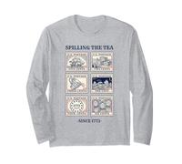 Spilling The Tea Since 1773 Stamp Vintage Retro Long Sleeve T-Shirt