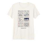 Spilling The Tea Since 1773 Stamp Vintage Retro Premium T-Shirt
