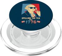 Spilling the Tea Since 1776 Independence Day 4th July USA PopSockets PopGrip for MagSafe