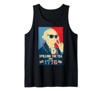 Spilling the Tea Since 1776 Independence Day 4th July USA Tank Top