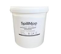 SpillMop Universal Absorbent Granules, Fast-Acting Powder for Liquid Spills, Non-Hazardous Formula, Upto 200L Absorption Capacity per KG! (4KG Bucket)
