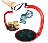 SpillNot+ - The SpillNot Portable Handheld Beverage Carrier, Nonspill Drink Tray, Innovative, Easy to Use - Red