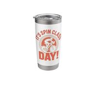 Spin Class Day Fitness Instructor Workout Indoor Cycling Stainless Steel Insulated Tumbler