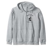 Spin Class Is My Happy Hour Cool Spin Class Cycling Zip Hoodie