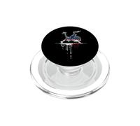 Spin Class Spinning Exercise Bike American Flag USA Drip PopSockets PopGrip for MagSafe