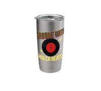 Spin Deep with Mulch Beats Groove Frequency Humor Style Stainless Steel Insulated Tumbler
