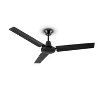 Spin Doctor Ceiling Fan 122cm 55W 3 Blades Stainless Steel Black