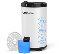 Spin Dryer 6kg by Umelome, Energy&Power Saving Spinner 2800 RPM Clothes Dryer, Energy Efficiency Class: A+++, Gravity Drain dryer, White [Energy Class A+++]