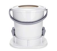 Spin Dryer for Clothes - Manual, Hand Powered Drying Machine, Space Saving, Camping & Apartments - White