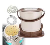 Spin Dryer Manual for Clothes, 10S Fast Dehydration, with Handle, No Electricity Required (2500RPM / Min), Dimensions: 35x36.5x39cm, for Home, Dorm, RV,B