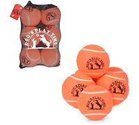 SPIN FIRST Durable Dog Tennis Balls - Tough Non-Toxic Fetch Balls for Dogs, Soft on Teeth, High Visibility Bouncy Pet Toy for Training & Outdoor Play