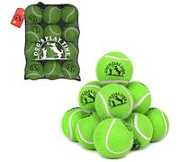SPIN FIRST Durable Dog Tennis Balls - Tough Non-Toxic Fetch Balls for Dogs, Soft on Teeth, High Visibility Bouncy Pet Toy for Training & Outdoor Play