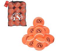 SPIN FIRST Durable Dog Tennis Balls - Tough Non-Toxic Fetch Balls for Dogs, Soft on Teeth, High Visibility Bouncy Pet Toy for Training & Outdoor Play