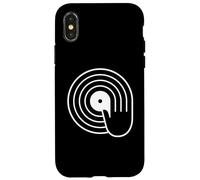 Spin Hand Vinyl Record DJ Graphic Minimalist Case for iPhone X/XS