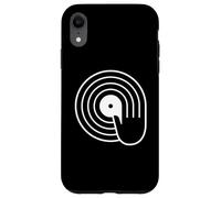 Spin Hand Vinyl Record DJ Graphic Minimalist Case for iPhone XR