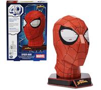 Spin Master 4D Build, Puzzle 3D Marvel Spider-Man 82 pièces avec support | Décoration de bureau Spider-Man | Jouets de
