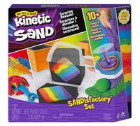 Spin Master 6061653 Kinetic Sand Sandisfactory Set with 2 lbs of Colored and Black Kinetic Sand