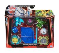 Spin Master Bakugan Blue Base Battle Pack Action Figure Set, Special Attack Ventri, Special Attack Dragonoid, Titanium Bruiser, Titanium Trox, Smoke,(6066988)