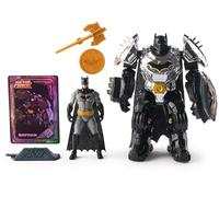 Spin Master DC Comics, Metal Force Batman Action Figure, 15-cm with 10-cm Mini Figure, Built-in Blaster and Armour Suit, Super Hero Kids’ Toys for Boys and Girls Aged 4+
