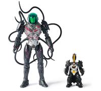 Spin Master DC Comics, Metal Force Brainiac vs. Batman Action Figure Pack, 30-cm Extra Large Brainiac, Exclusive 10-cm Batman Figure, Includes Character Card, Kids’ Toys for Boys and Girls Aged 4+