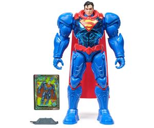 Spin Master DC Comics, Metal Force Superman Action Figure, 30-cm Extra Large Sup