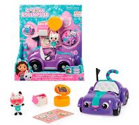 Gabby's Dollhouse , Carlita Toy Car with Pandy Paws Collectible Figure and 2 Accessories, Kids Toys for Ages 3 and up