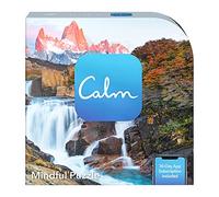 Spin Master Games 300-Piece Calm Puzzle for Relaxation, Stress Relief, and Mood Elevation, for Adults and Kids Ages 8 and u