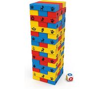 Spin Master Games 6066828 Jumbling Tower, Stacking Building Toppling Colorful Wo