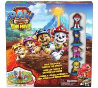 Spin Master Games, PAW Patrol: The Dino Movie Game with Rotating Volcano, Dinosaur Rescue Preschool Kids Board Games, Features Chase, Marshall, Skye & Rubble, 2-4 Players, for Ages 4 & Up